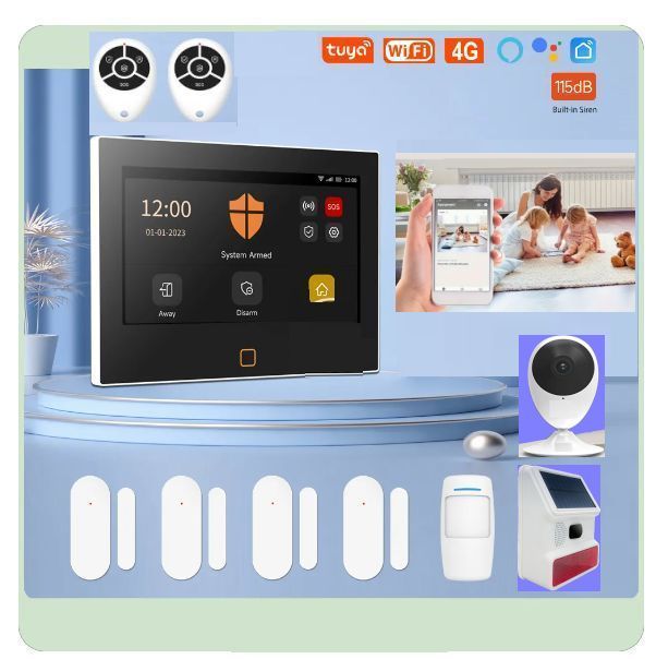 (immagine per) Kit Allarme senza fili wifi con Telecamere