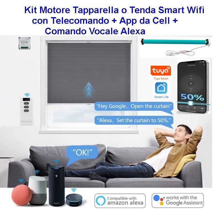 (immagine per) Motore Tapparella Smart Wifi con Telecomando