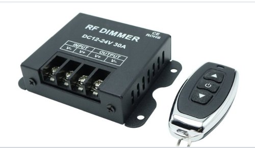 (immagine per) Dimmer Led 12v / 24Volt con telecomando 30A 360-720W